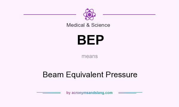 What does BEP mean? It stands for Beam Equivalent Pressure