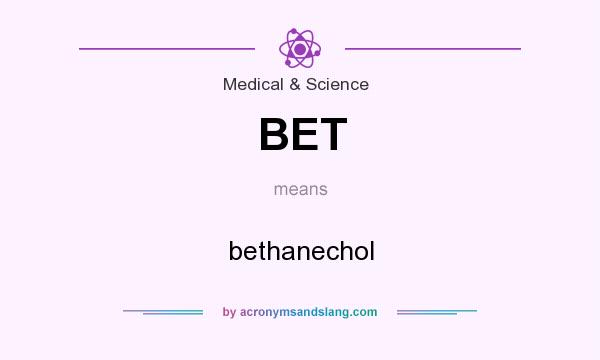 What does BET mean? It stands for bethanechol