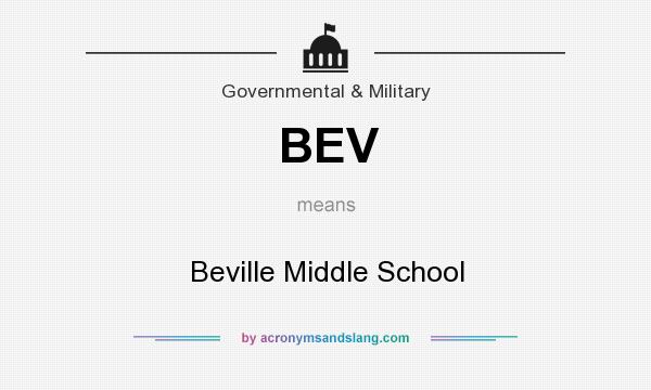 What does BEV mean? It stands for Beville Middle School