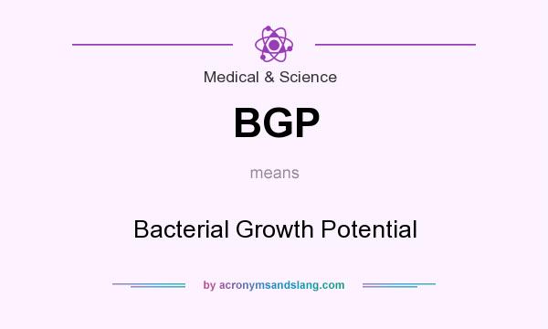 What does BGP mean? It stands for Bacterial Growth Potential