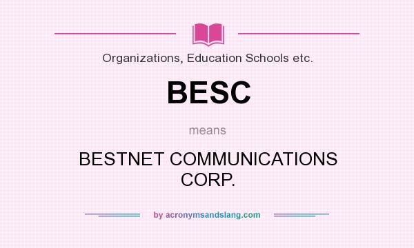 What does BESC mean? It stands for BESTNET COMMUNICATIONS CORP.