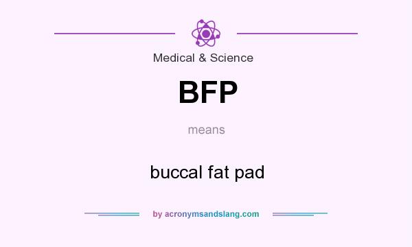What does BFP mean? It stands for buccal fat pad