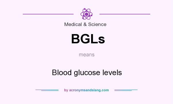 What does BGLs mean? It stands for Blood glucose levels