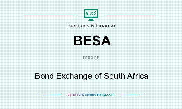 What does BESA mean? It stands for Bond Exchange of South Africa