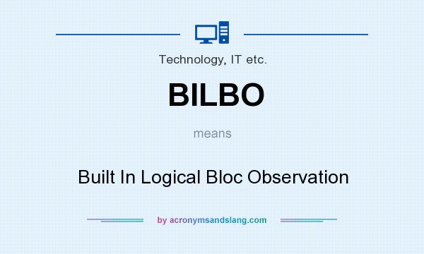 What does BILBO mean? It stands for Built In Logical Bloc Observation
