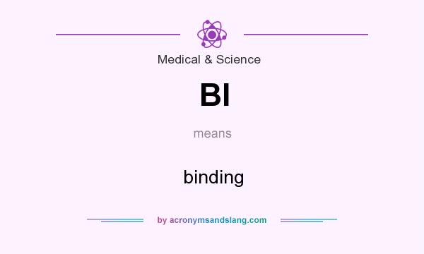 What does BI mean? It stands for binding