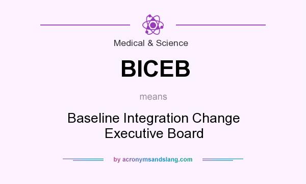 What does BICEB mean? It stands for Baseline Integration Change Executive Board