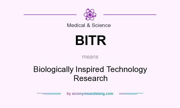 What does BITR mean? It stands for Biologically Inspired Technology Research