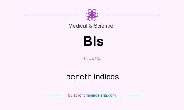What does BIs mean? It stands for benefit indices