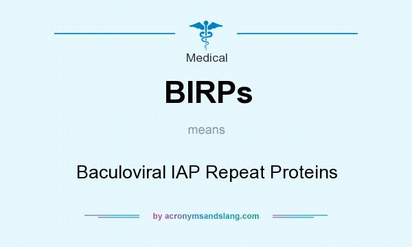 What does BIRPs mean? It stands for Baculoviral IAP Repeat Proteins