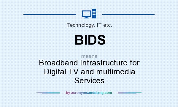 What does BIDS mean? It stands for Broadband Infrastructure for Digital TV and multimedia Services
