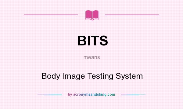 What does BITS mean? It stands for Body Image Testing System