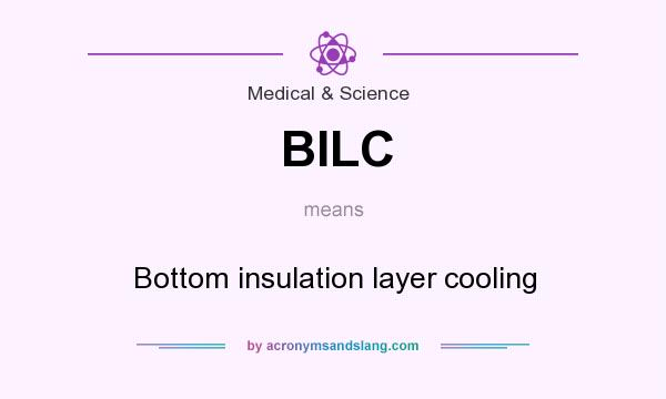 What does BILC mean? It stands for Bottom insulation layer cooling