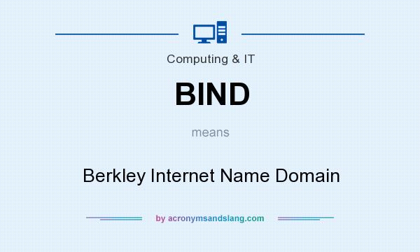 What does BIND mean? It stands for Berkley Internet Name Domain