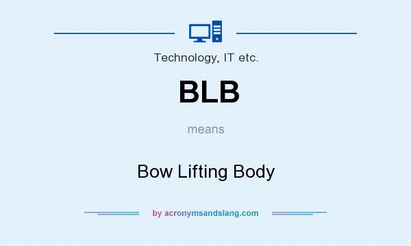 What does BLB mean? It stands for Bow Lifting Body