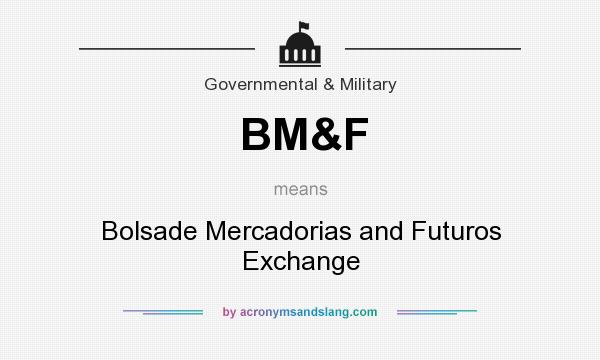 What does BM&F mean? It stands for Bolsade Mercadorias and Futuros Exchange