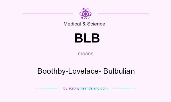 What does BLB mean? It stands for Boothby-Lovelace- Bulbulian