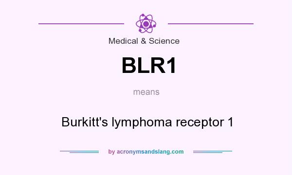 What does BLR1 mean? It stands for Burkitt`s lymphoma receptor 1