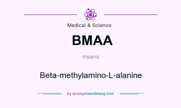 What does BMAA mean? It stands for Beta-methylamino-L-alanine