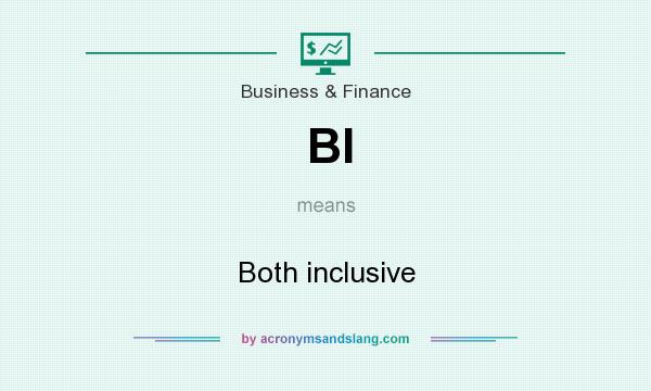 What does Bl mean? It stands for Both inclusive