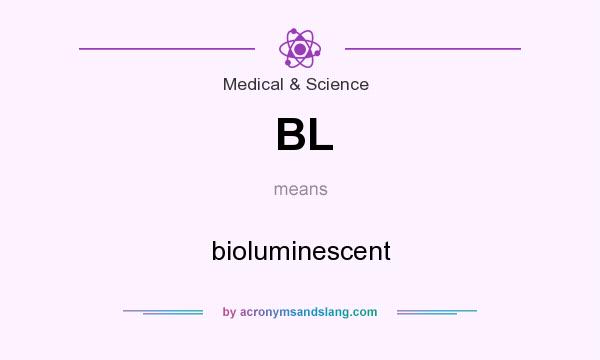 What does BL mean? It stands for bioluminescent