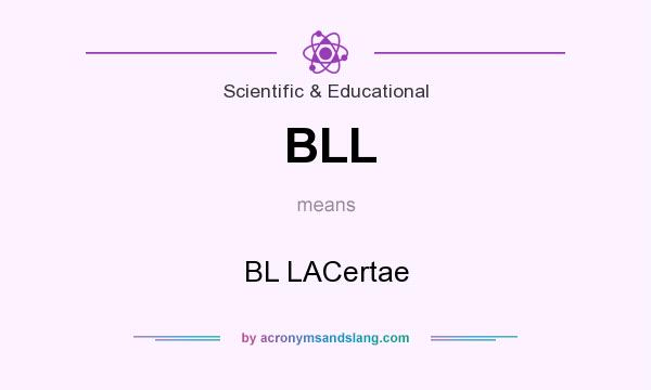 What does BLL mean? It stands for BL LACertae