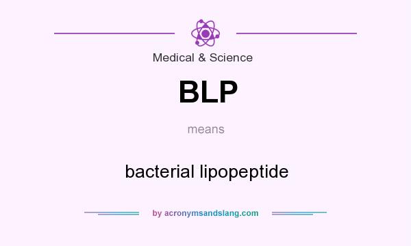 What does BLP mean? It stands for bacterial lipopeptide