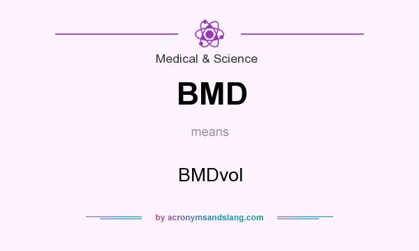 What does BMD mean? It stands for BMDvol