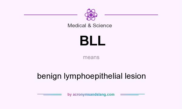 What does BLL mean? It stands for benign lymphoepithelial lesion