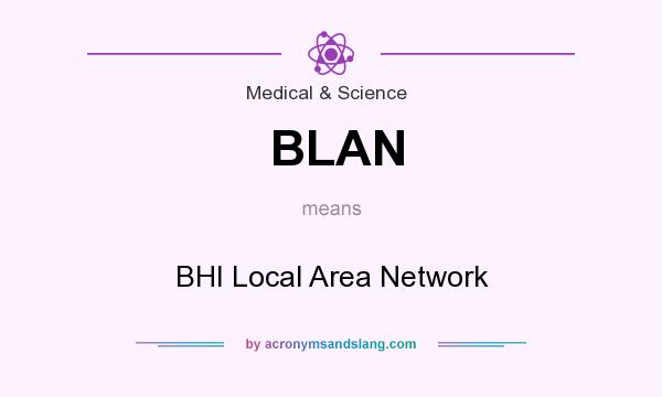 What does BLAN mean? It stands for BHI Local Area Network