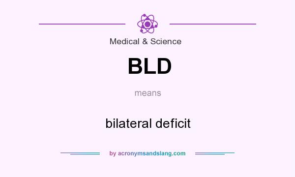 What does BLD mean? It stands for bilateral deficit
