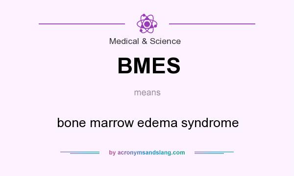 What does BMES mean? It stands for bone marrow edema syndrome