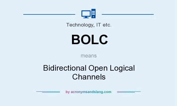 What does BOLC mean? It stands for Bidirectional Open Logical Channels