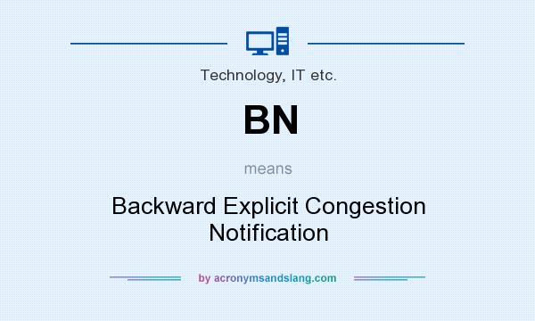 What does BN mean? It stands for Backward Explicit Congestion Notification