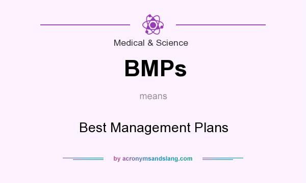 What does BMPs mean? It stands for Best Management Plans