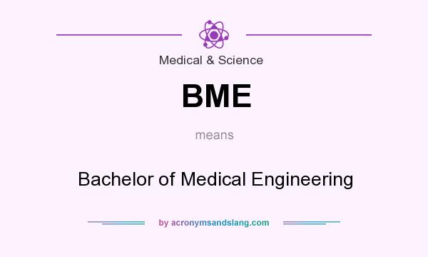 What does BME mean? It stands for Bachelor of Medical Engineering