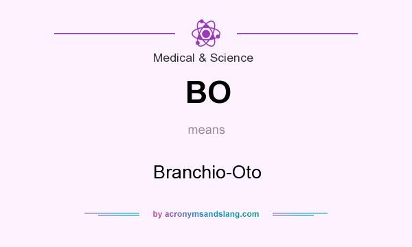 What does BO mean? It stands for Branchio-Oto