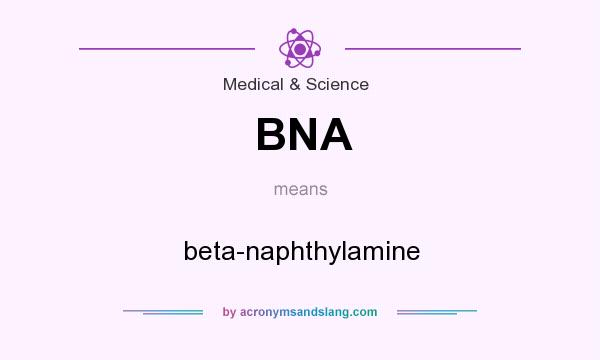 What does BNA mean? It stands for beta-naphthylamine