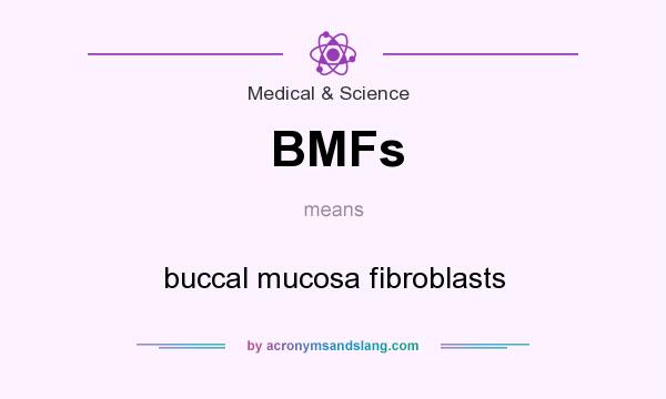 What does BMFs mean? It stands for buccal mucosa fibroblasts
