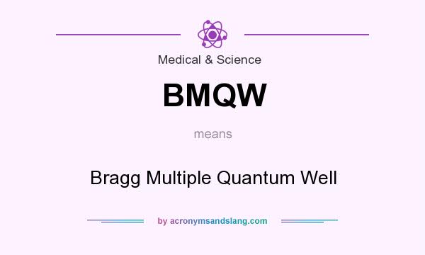 What does BMQW mean? It stands for Bragg Multiple Quantum Well