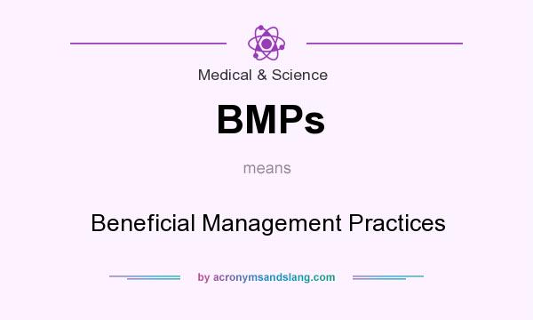 What does BMPs mean? It stands for Beneficial Management Practices