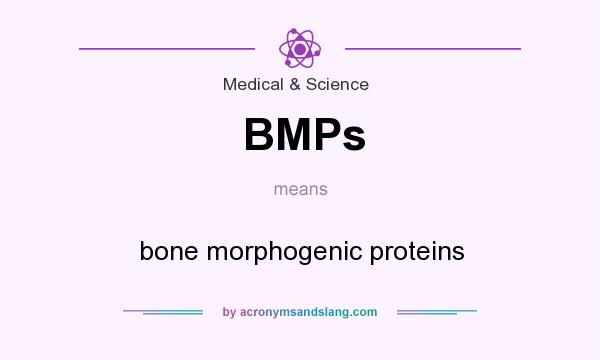 What does BMPs mean? It stands for bone morphogenic proteins