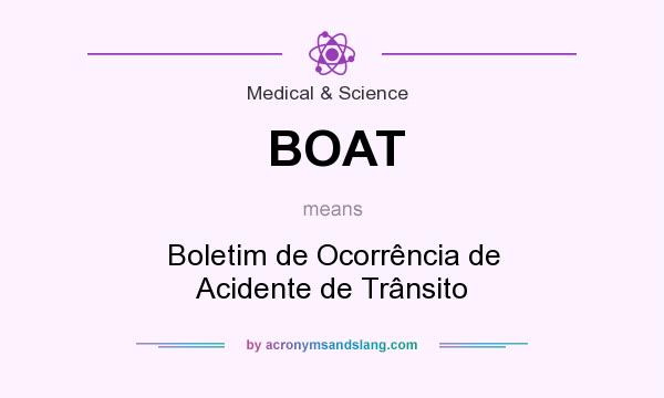 What does BOAT mean? It stands for Boletim de Ocorrência de Acidente de Trânsito