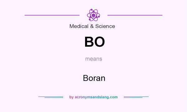 What does BO mean? It stands for Boran