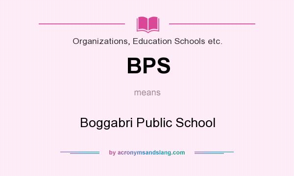 What does BPS mean? It stands for Boggabri Public School