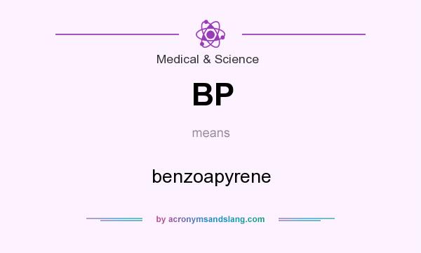 What does BP mean? It stands for benzoapyrene