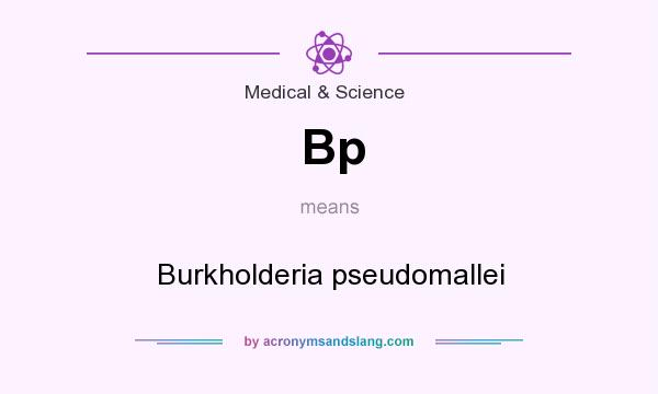 What does Bp mean? It stands for Burkholderia pseudomallei