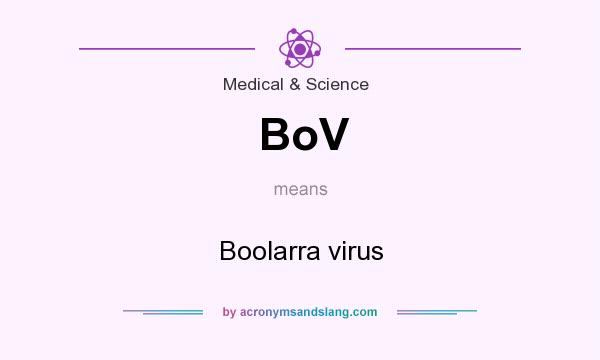 What does BoV mean? It stands for Boolarra virus