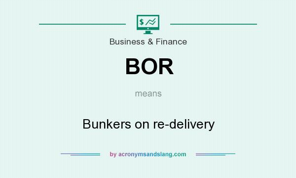 What does BOR mean? It stands for Bunkers on re-delivery