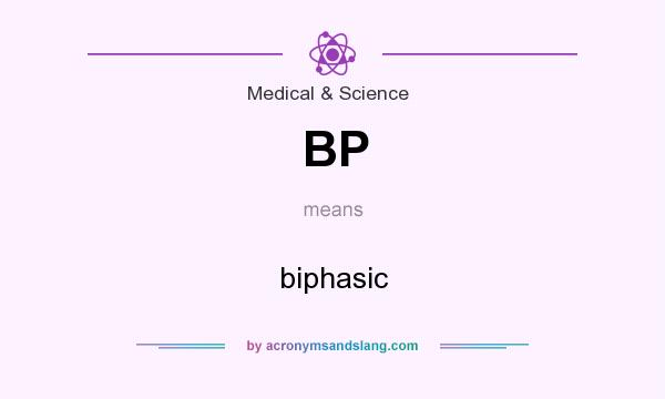 What does BP mean? It stands for biphasic